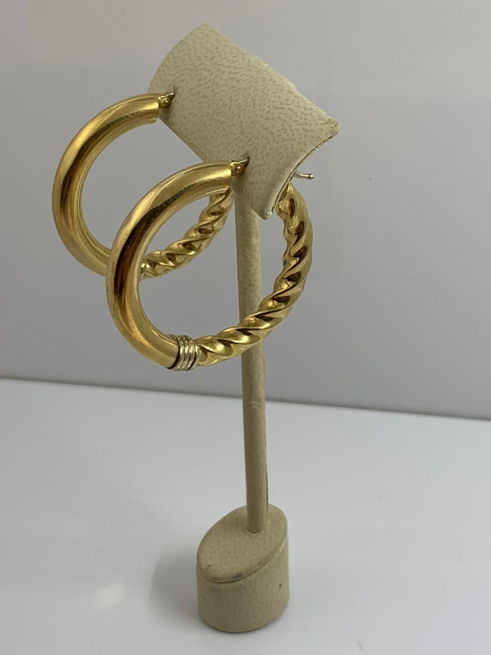 14kt Gold Medium Hoop Earring - 8.3 grams