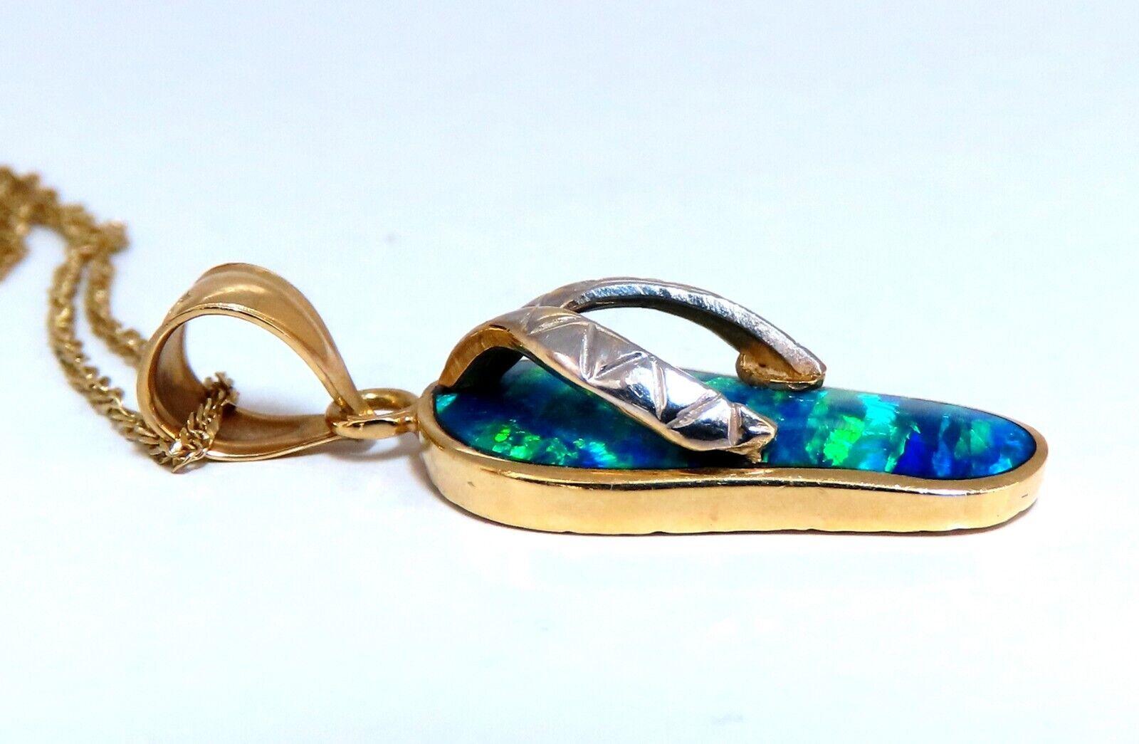 flip flop necklace gold