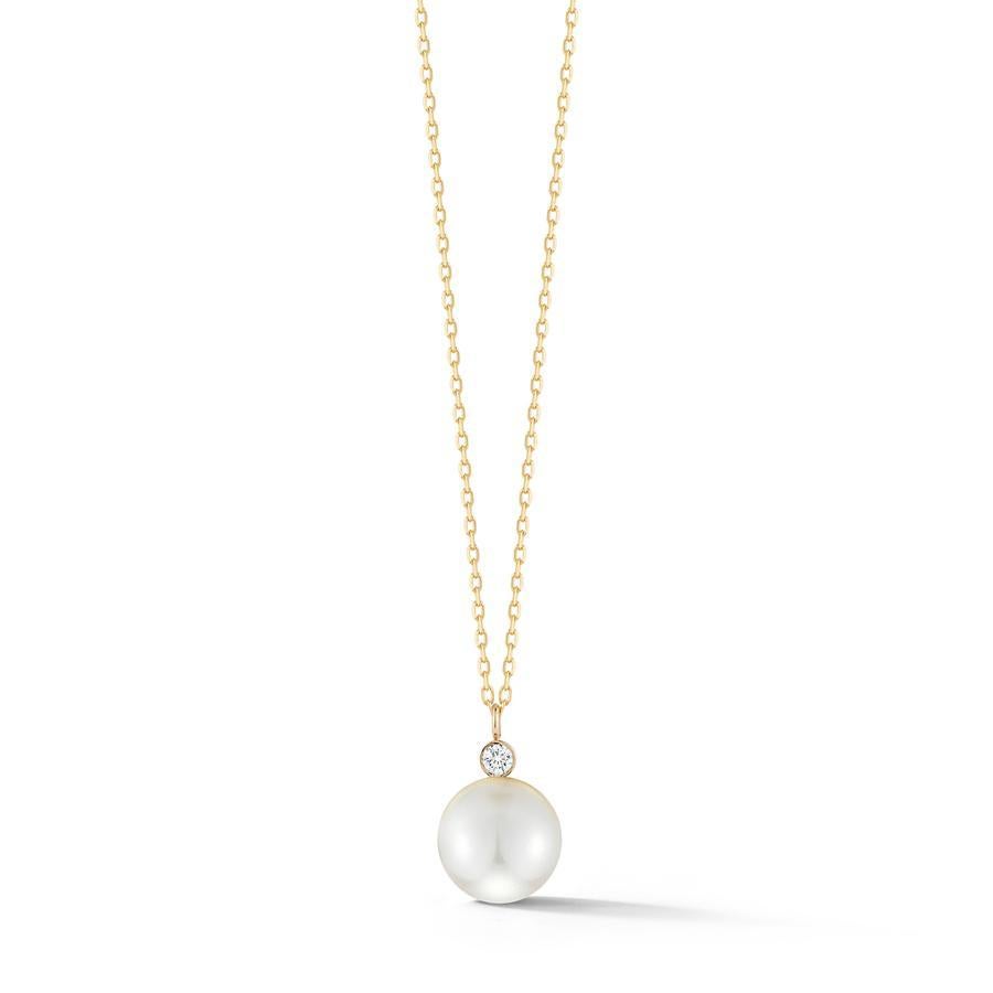 simple one pearl necklace