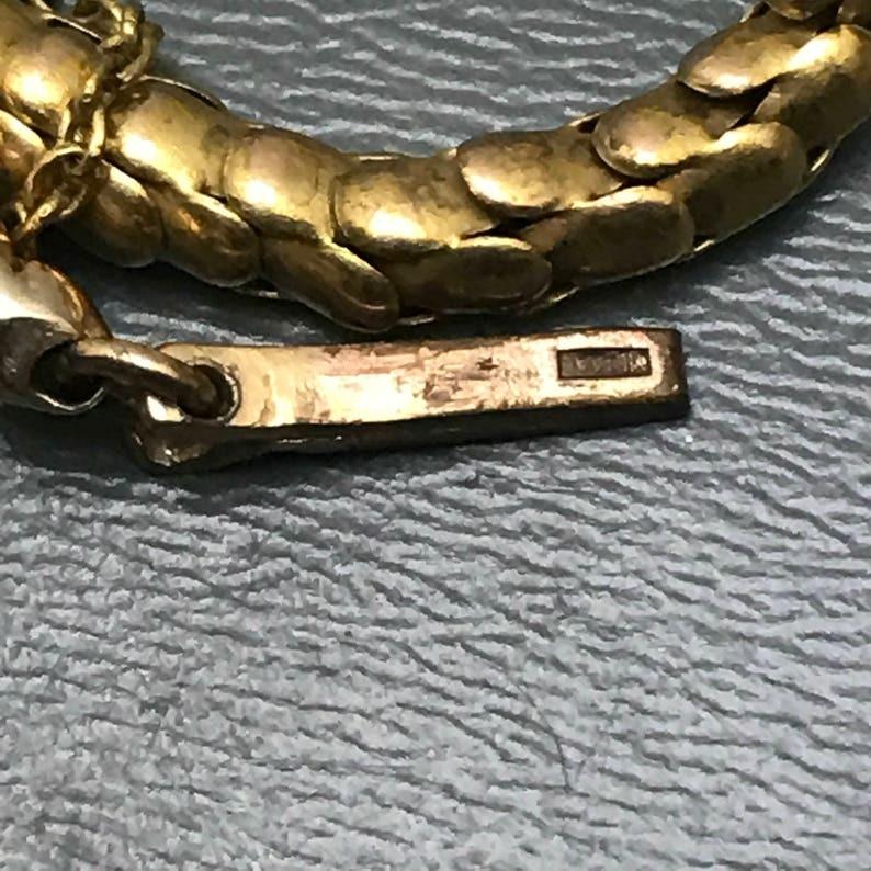 Victorien Bracelet serpent en or 14kt grenat victorien Diamant en vente