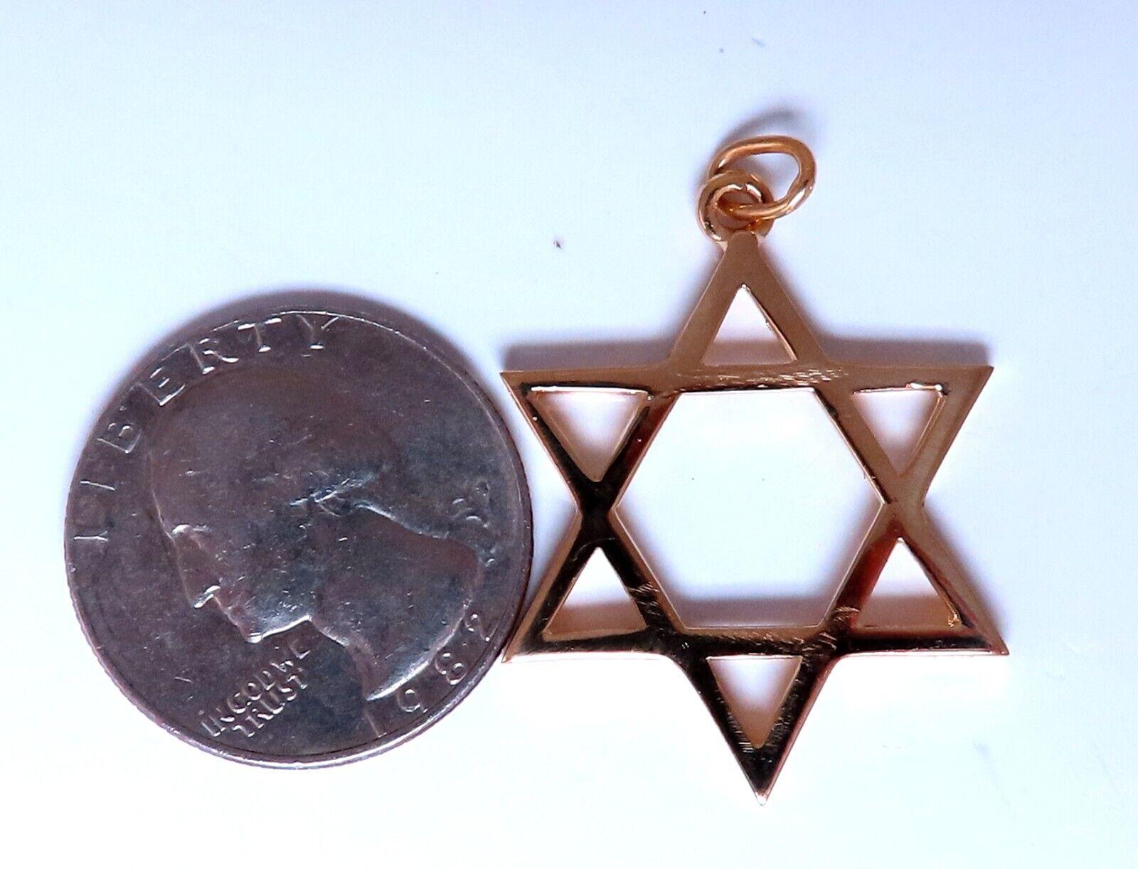 vintage gold star of david