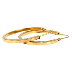 14Kt Gold Tubular Hoop Earrings Classic Diameter*