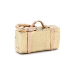 14KT Gold Vintage Suitcase Charm