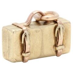 14KT Gold Vintage Suitcase Charm