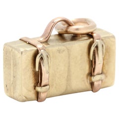 14KT Gold Vintage Koffer Charme