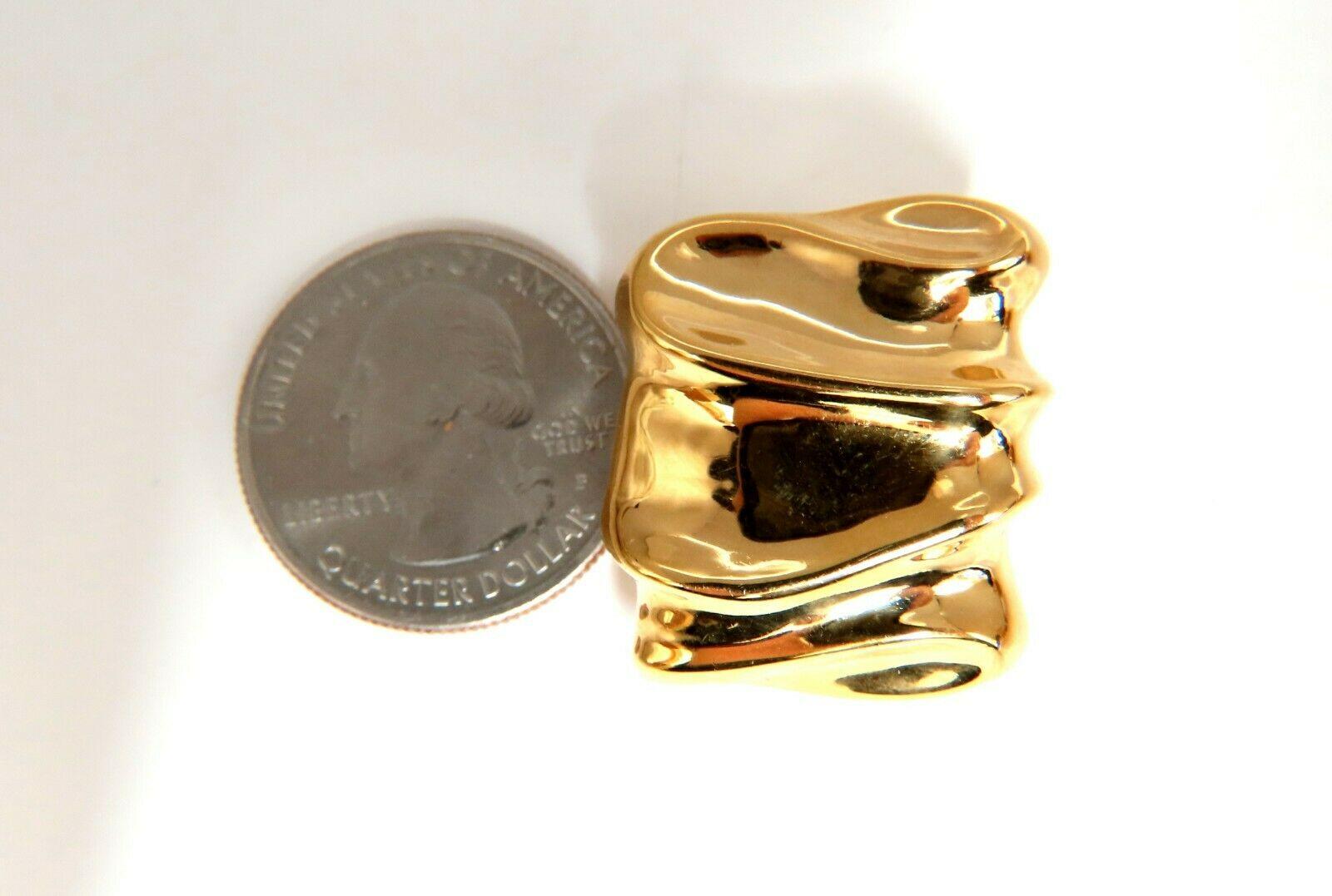 14 karat gold clip on earrings