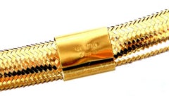 14kt Gold Woven Bracelets Tri-color Gold Threaded*