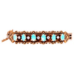 14kt gypsy vintage bangle opal bracelet 12460