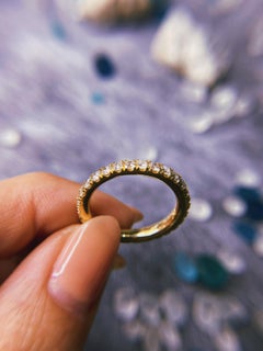 14kt Hand Made Eternity Band with 1.00ct Diamonds