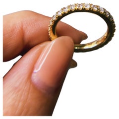14kt Hand Made Eternity Band with 1.00ct Diamonds