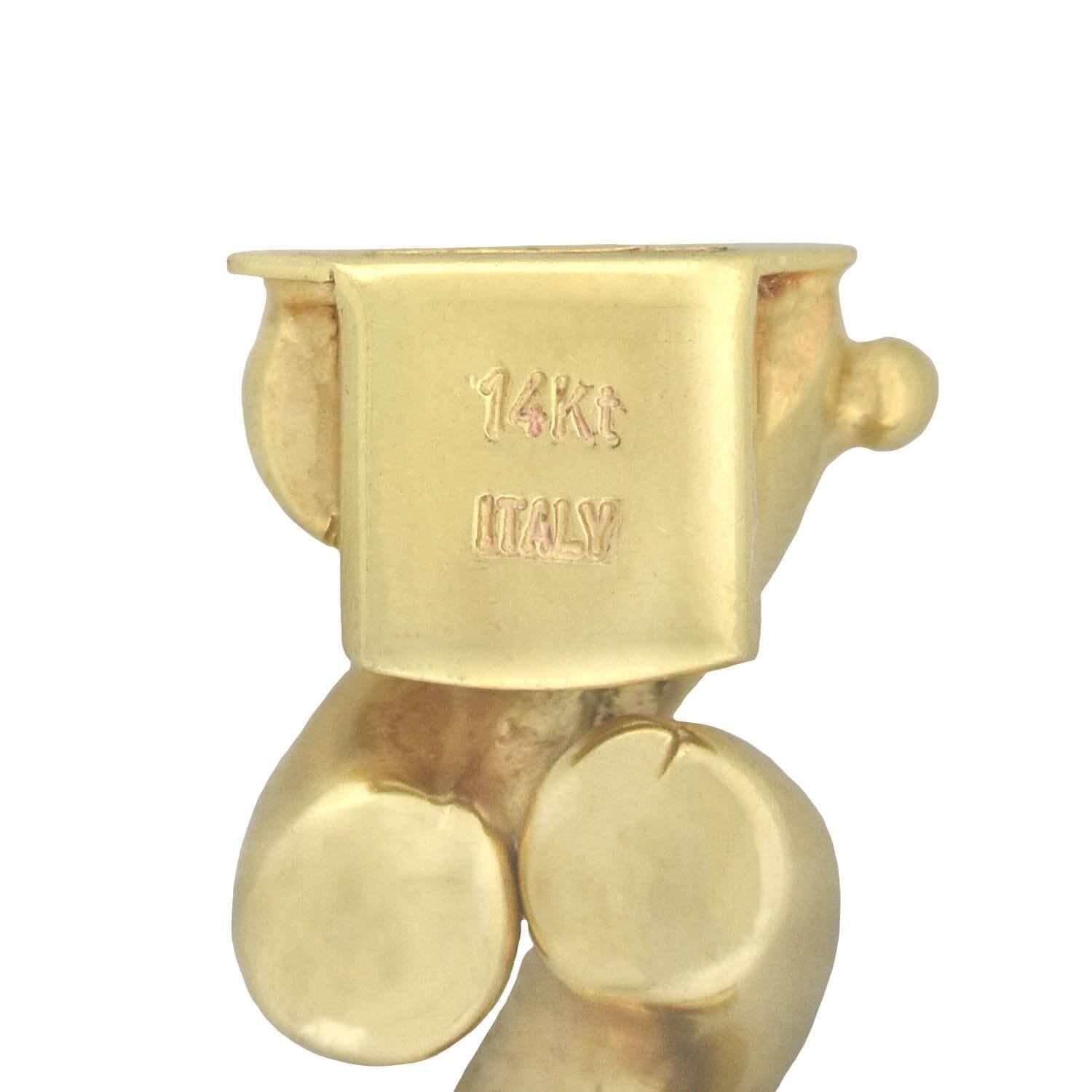 Women's 14kt Italian San Marco Link Bracelet 20.4dwt