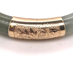 14kt Jade Bangle Bracelet