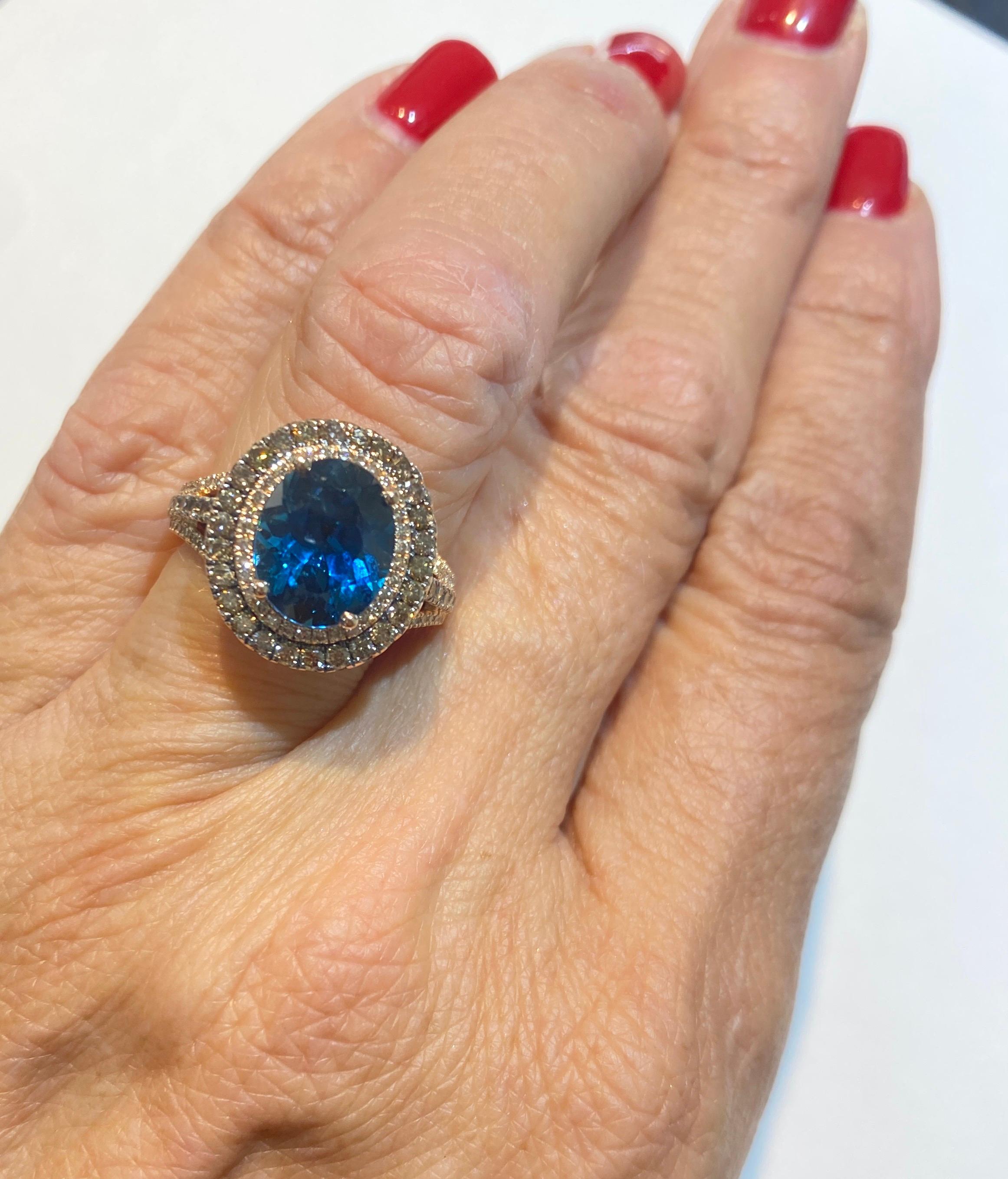 levian blue topaz ring