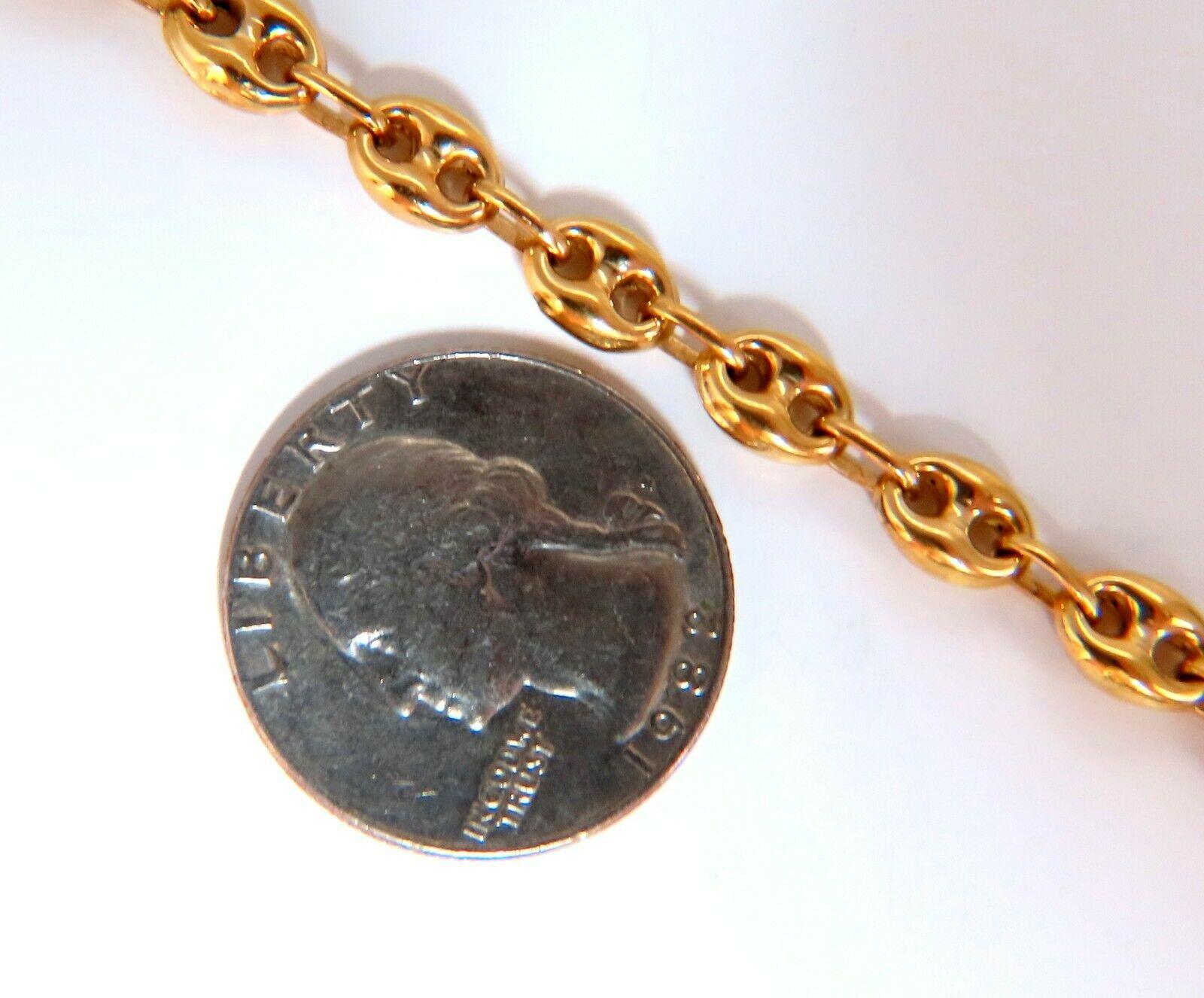 14kt Mariner Sailor Chain Link Bracelet 2