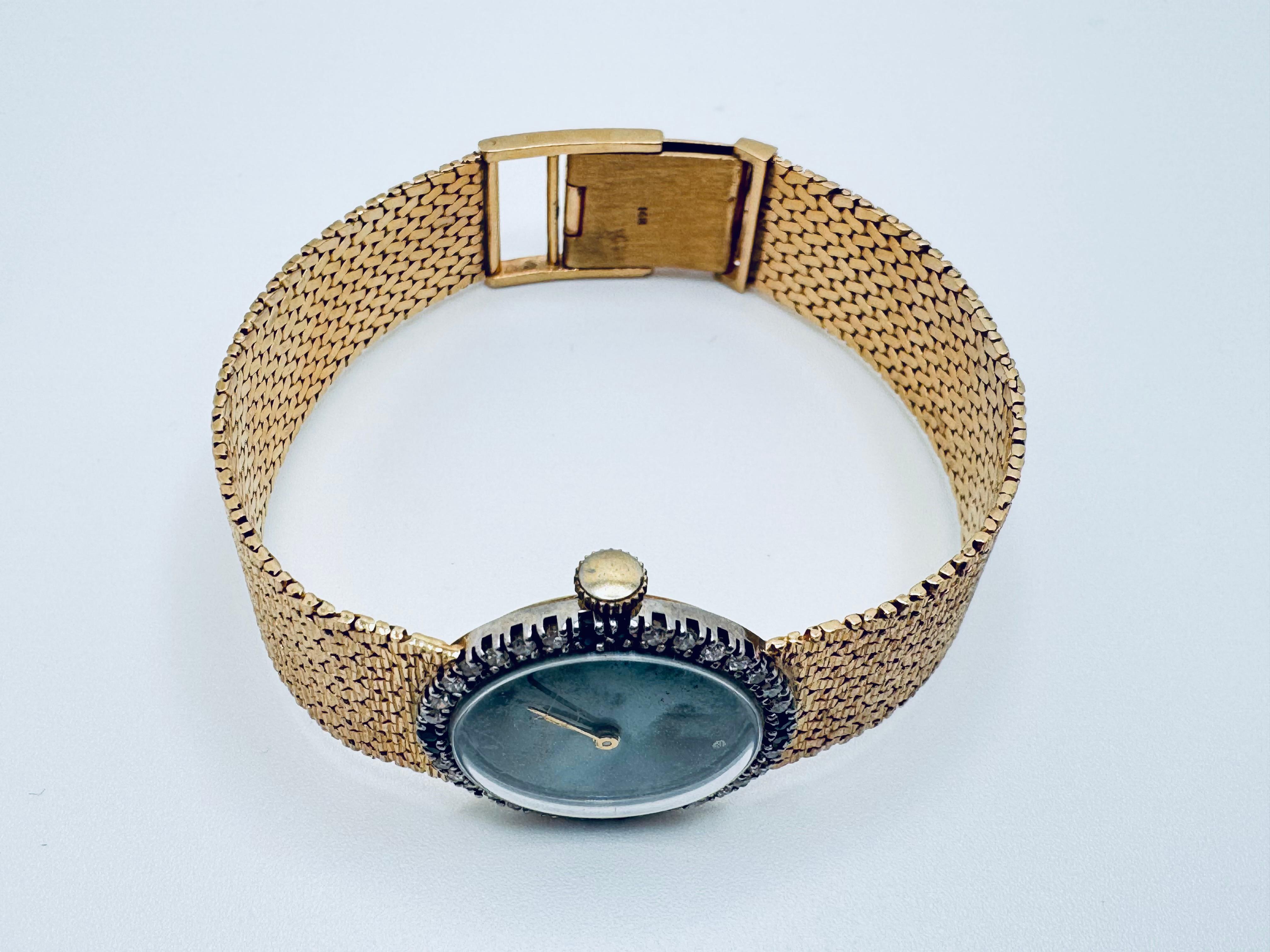 14KT Mattey Tissot Lids Watch For Sale 4