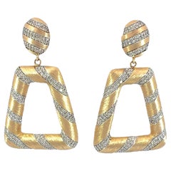 Pendientes de diamantes naturales de 14Kt