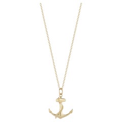 14kt Nautical Anchor Necklace
