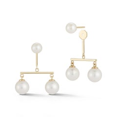 14kt Pearl Balance Mobile Earrings