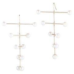 14kt Pearl Blizzard Mobile Earring