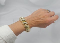 14KT “puffed” LG San Marco Italian Bracelet
