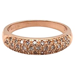 14kt Rose Gold .33 Carat Pave-Set Diamond Band