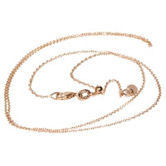 14kt Rose Gold ADJUSTABLE Chain 24"  Easy slide & adjust to Any Shorter Length