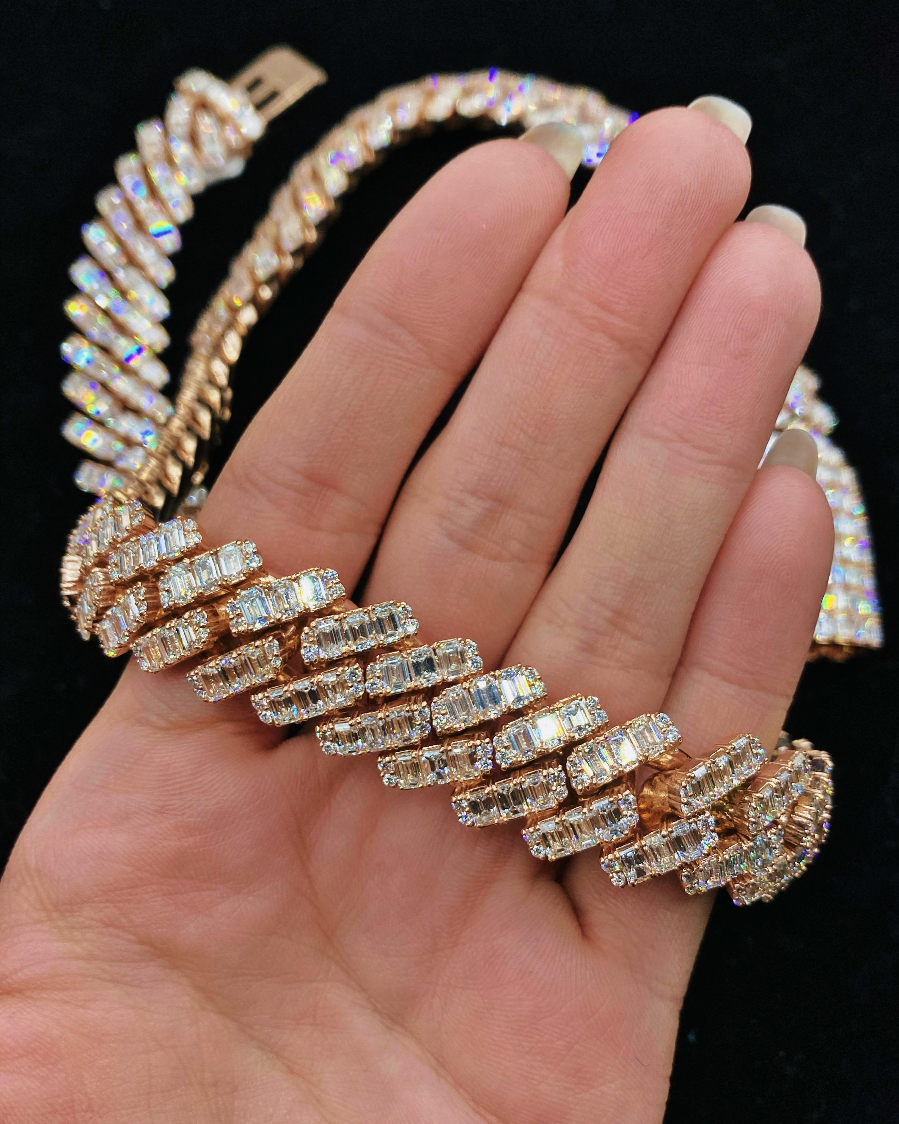 thin cuban link chain with diamonds