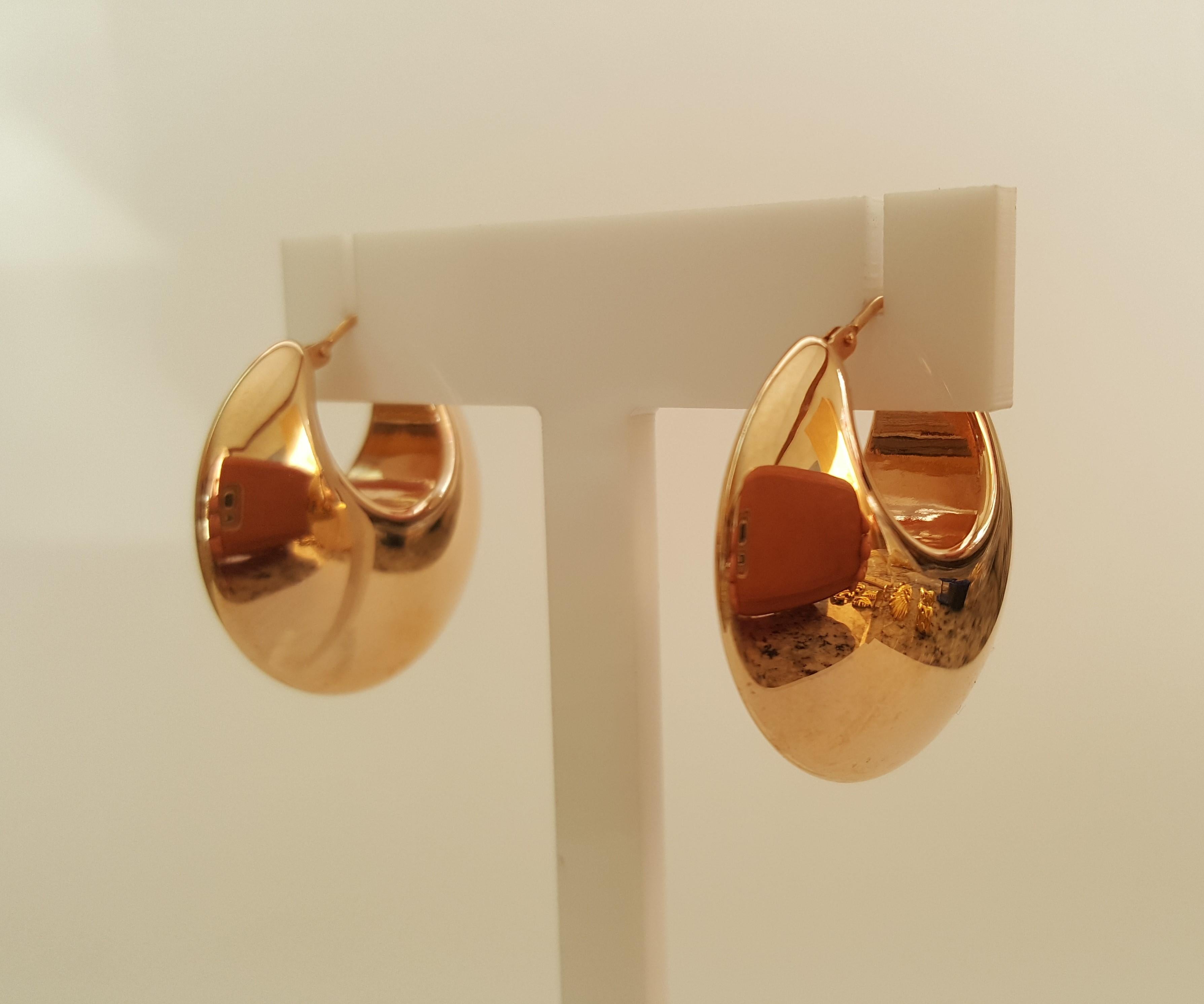 milor italy 14k gold earrings