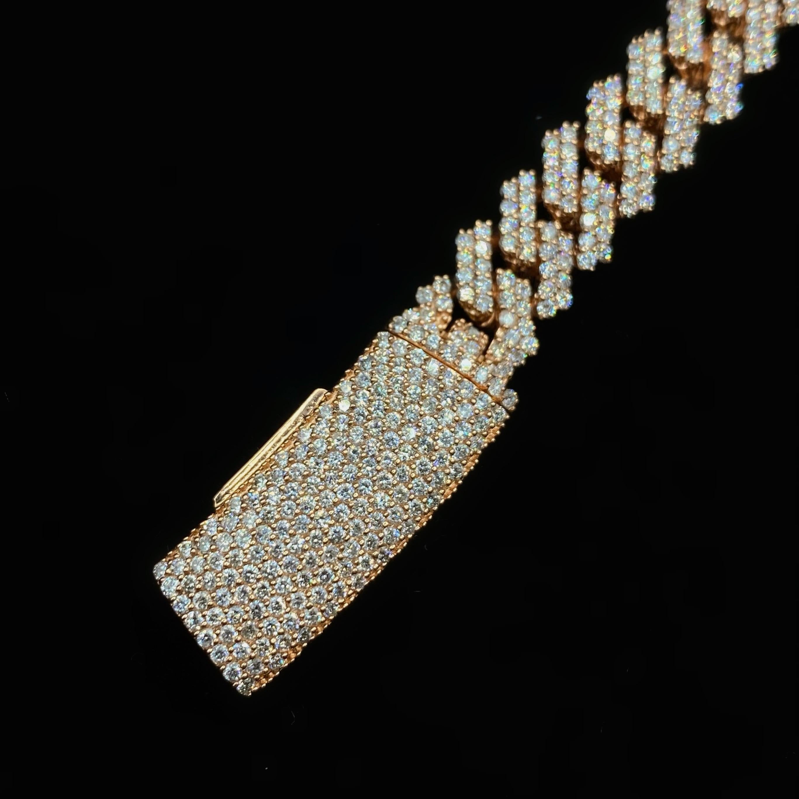 thin diamond cuban link chain