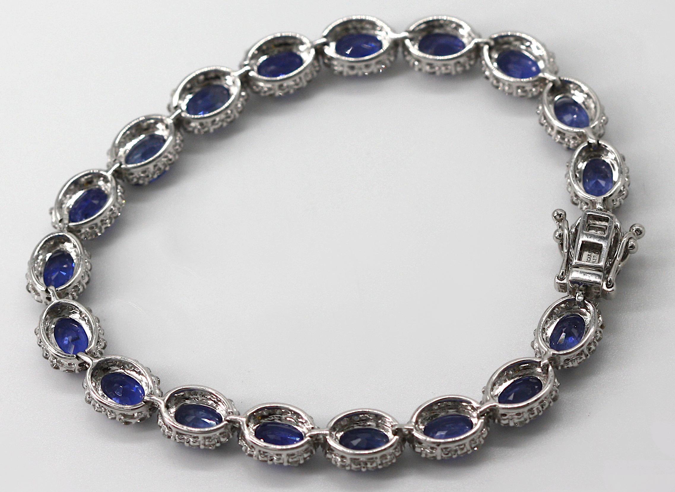 14Kt Sapphire and Diamond Bracelet 5