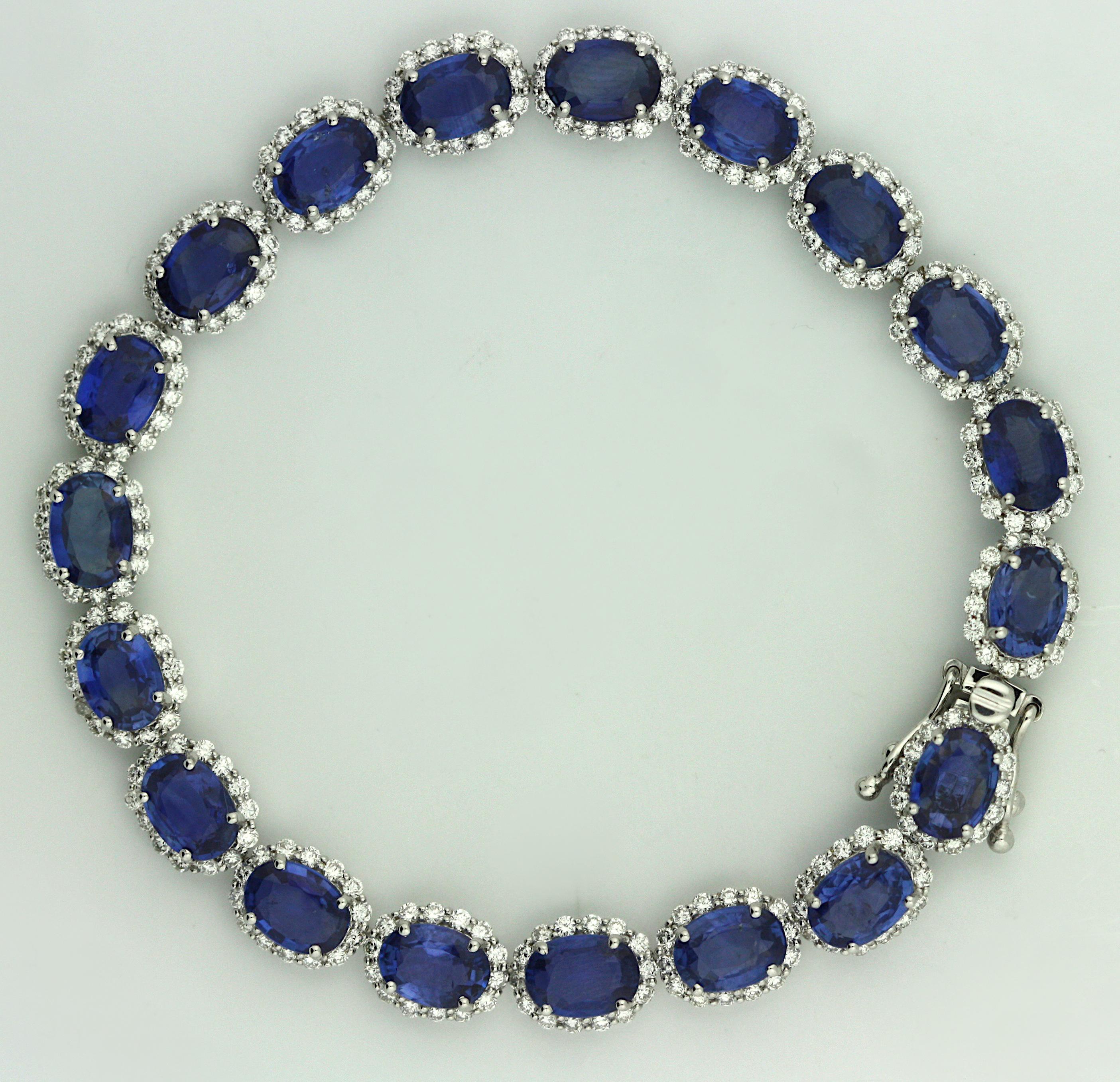 14Kt Sapphire and Diamond Bracelet 2