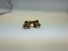14KT Sapphire & Diamond cocktail earrings