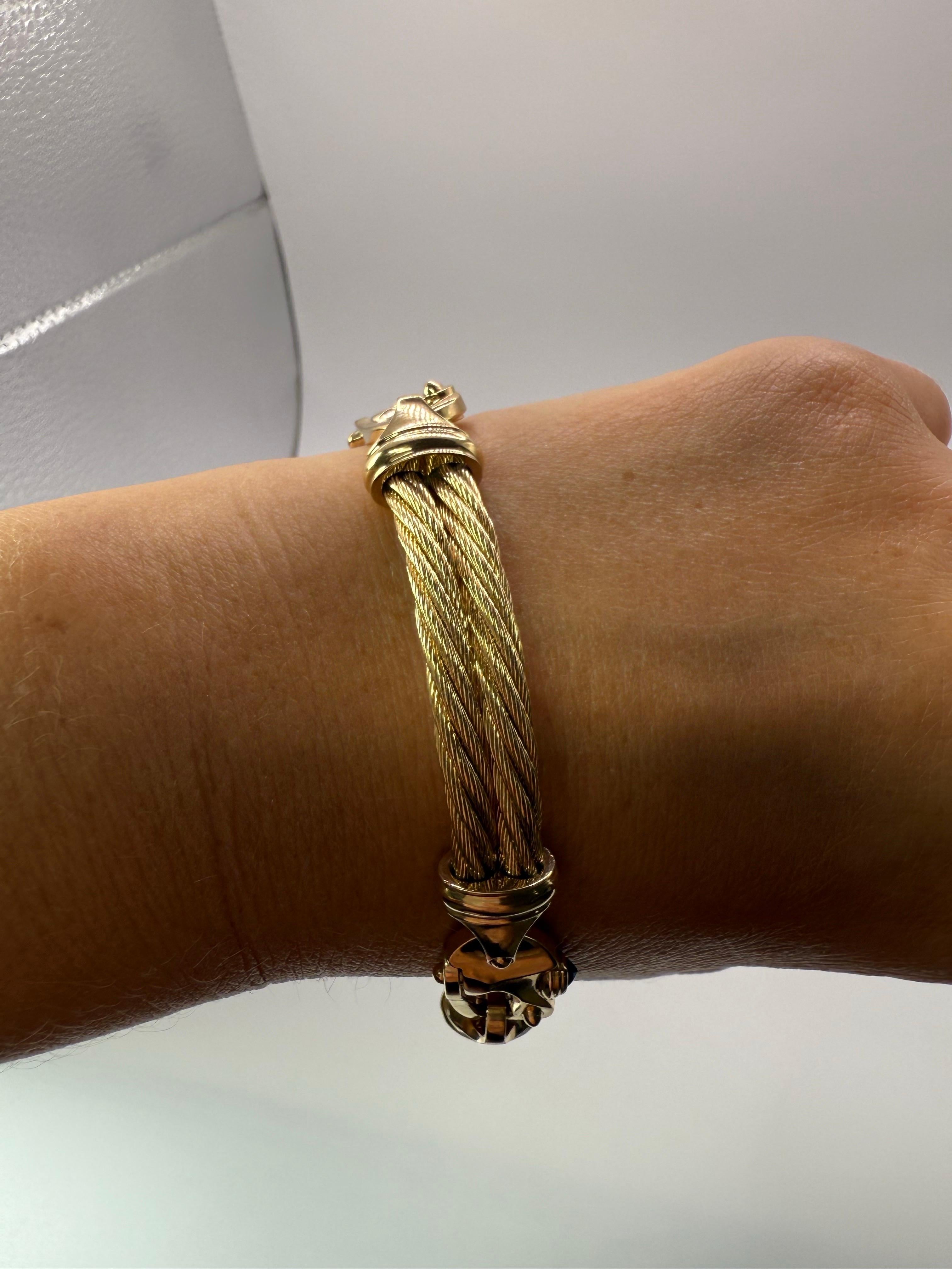 14KT Solid Gold Mariner's Bracelet CUSTOM MADE Bracelet moderne et élégant fait sur mesure Neuf - En vente à Jupiter, FL