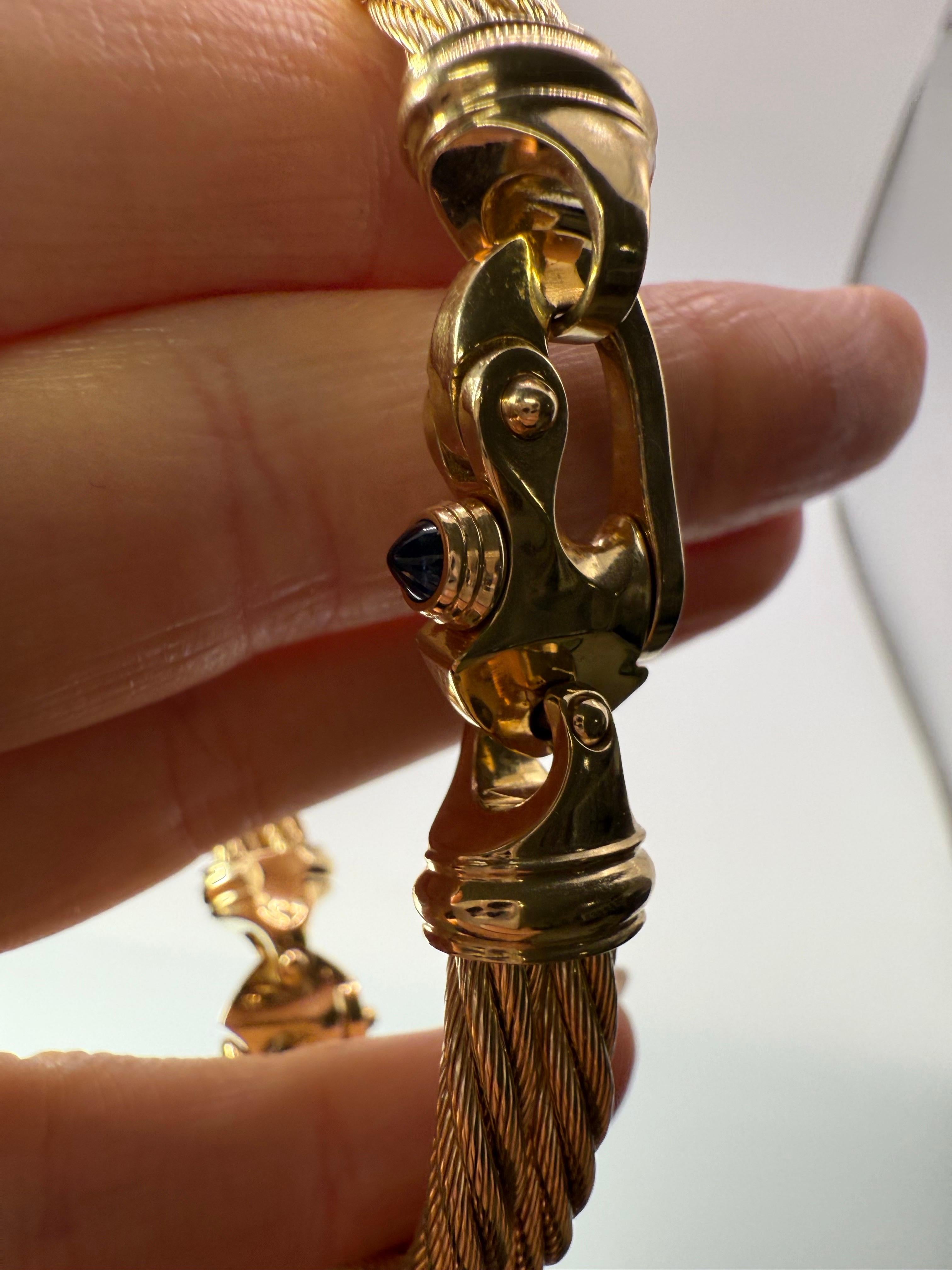 14KT Solid Gold Mariner's Bracelet CUSTOM MADE Bracelet moderne et élégant fait sur mesure Unisexe en vente