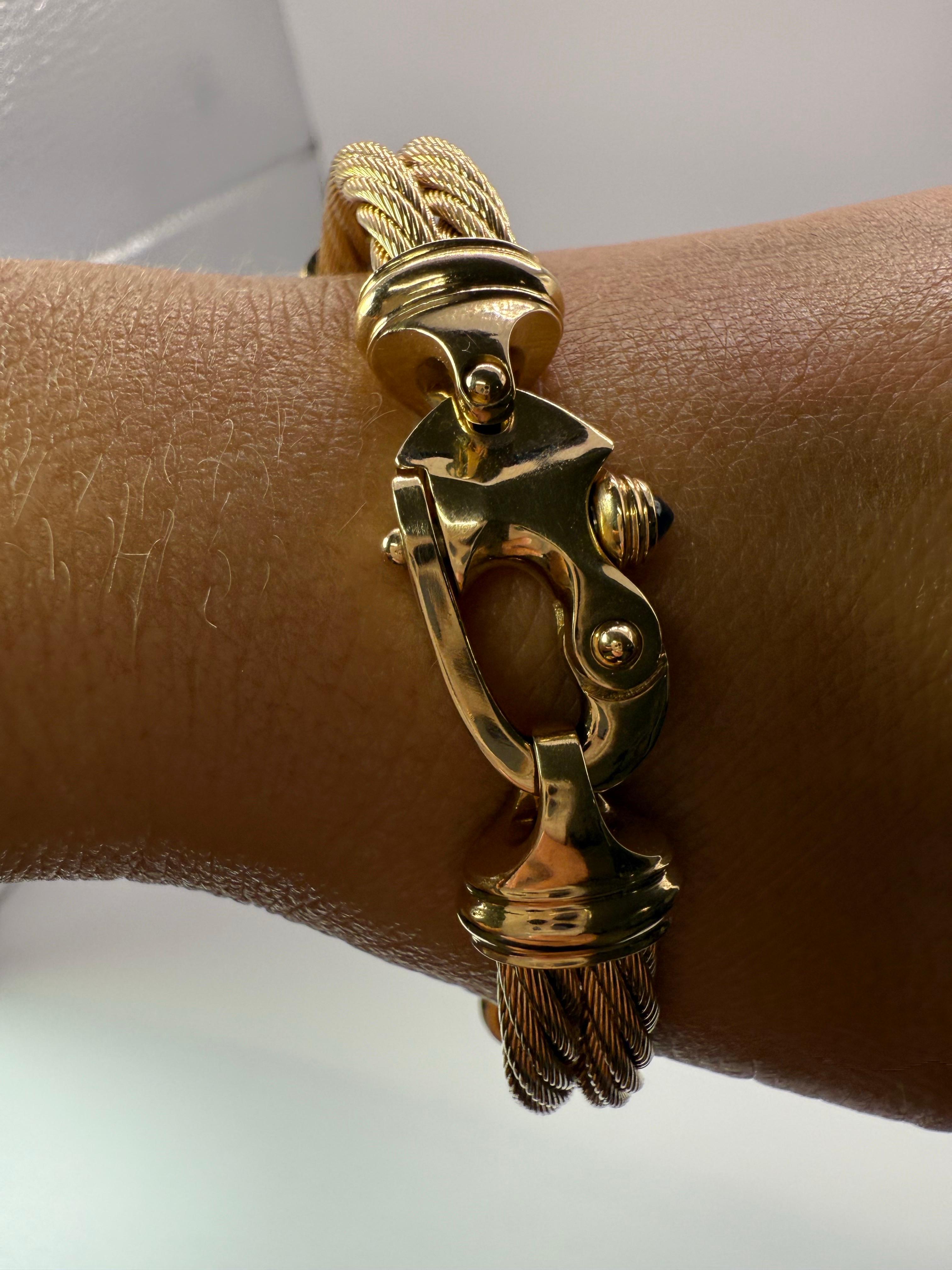 14KT Solid Gold Mariner's Bracelet CUSTOM MADE Bracelet moderne et élégant fait sur mesure en vente 4