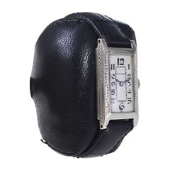 Rolex 14Kt. Débardeur en or blanc massif de style Art déco avec cadran d'origine des années 1930