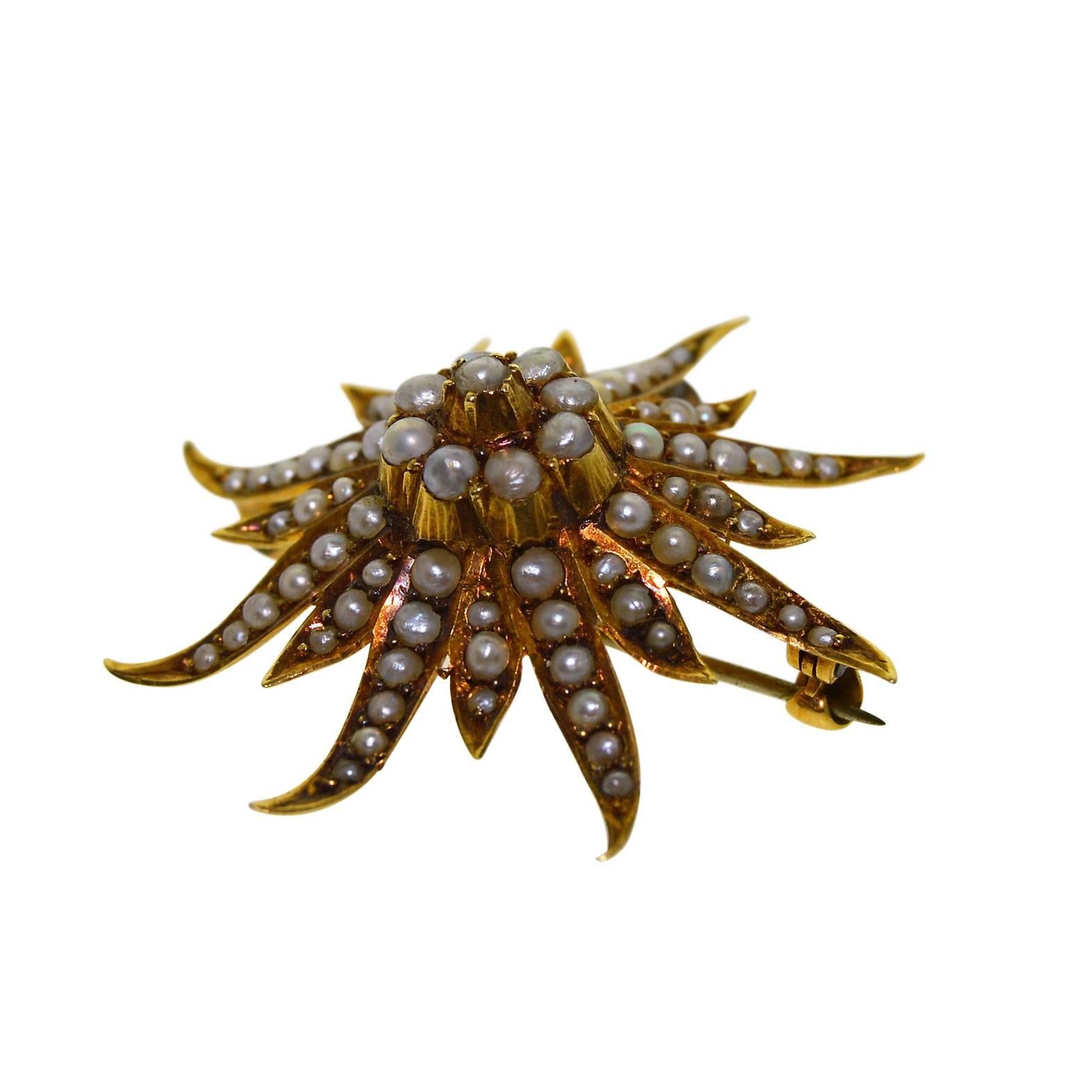 This is a unique and unusual hand constructed pin or a hanging pendant. It measures 35mm in diameter or about 1. 5 inches. You cannot help but recognize the resemblance to a variety of sea creatures, clearly it looks like a sea anemone more than