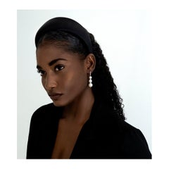 14kt Three Pearl Ball Drop Earrings