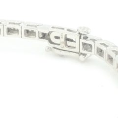 14Kt White Gold 1.00ct Channel-Set Diamond Tennis Bracelet
