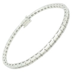 14kt white gold bracelet 14Kt White Gold 1.00ct Channel-Set Diamond Tennis Bracelet
