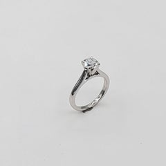 14kt 1.03ct Natural Round Brilliant Diamond Wedding Set, GIA Certified, F VS2