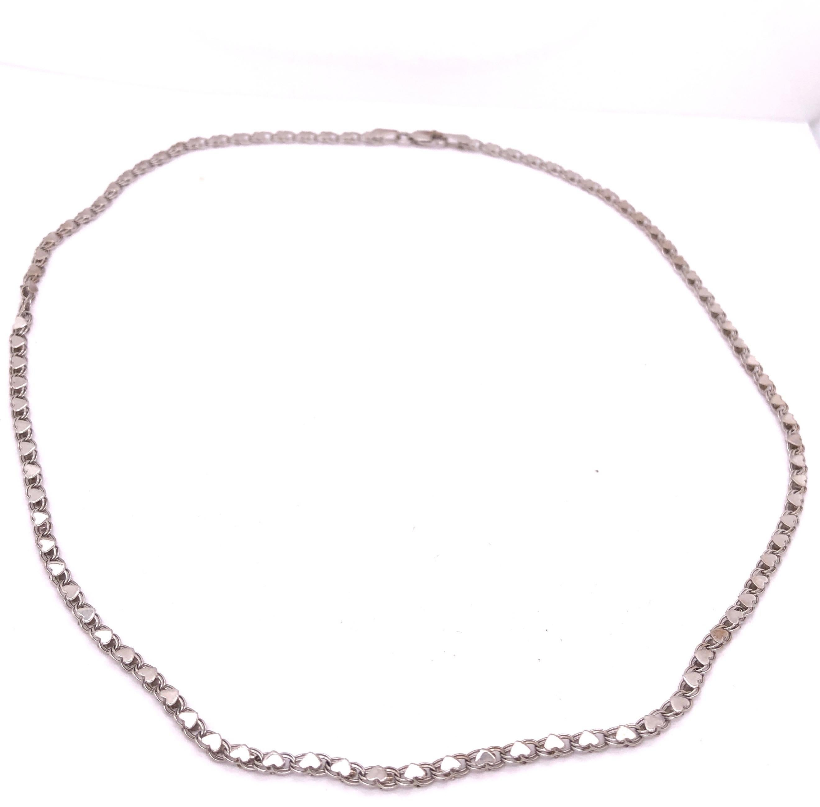 Collana A Link in oro bianco 14 carati in vendita 4