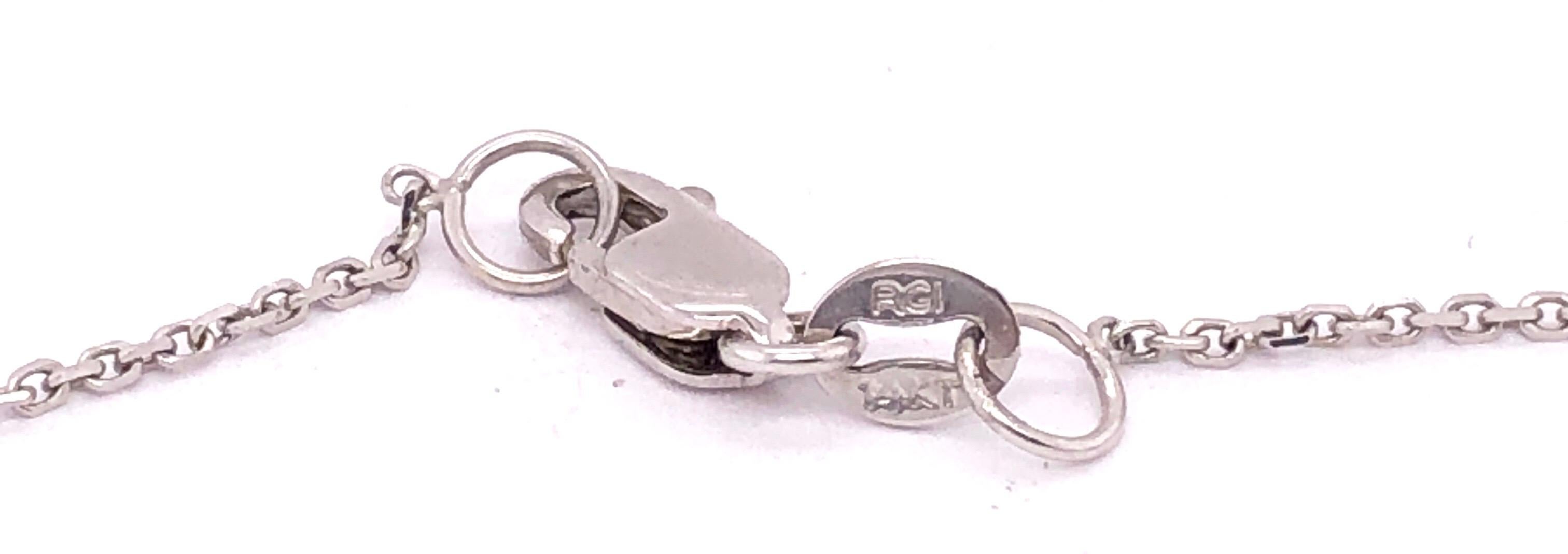 da uomo o donna Collana in oro bianco 14 carati con pendente di diamanti e rubini 1,25 TDW in vendita