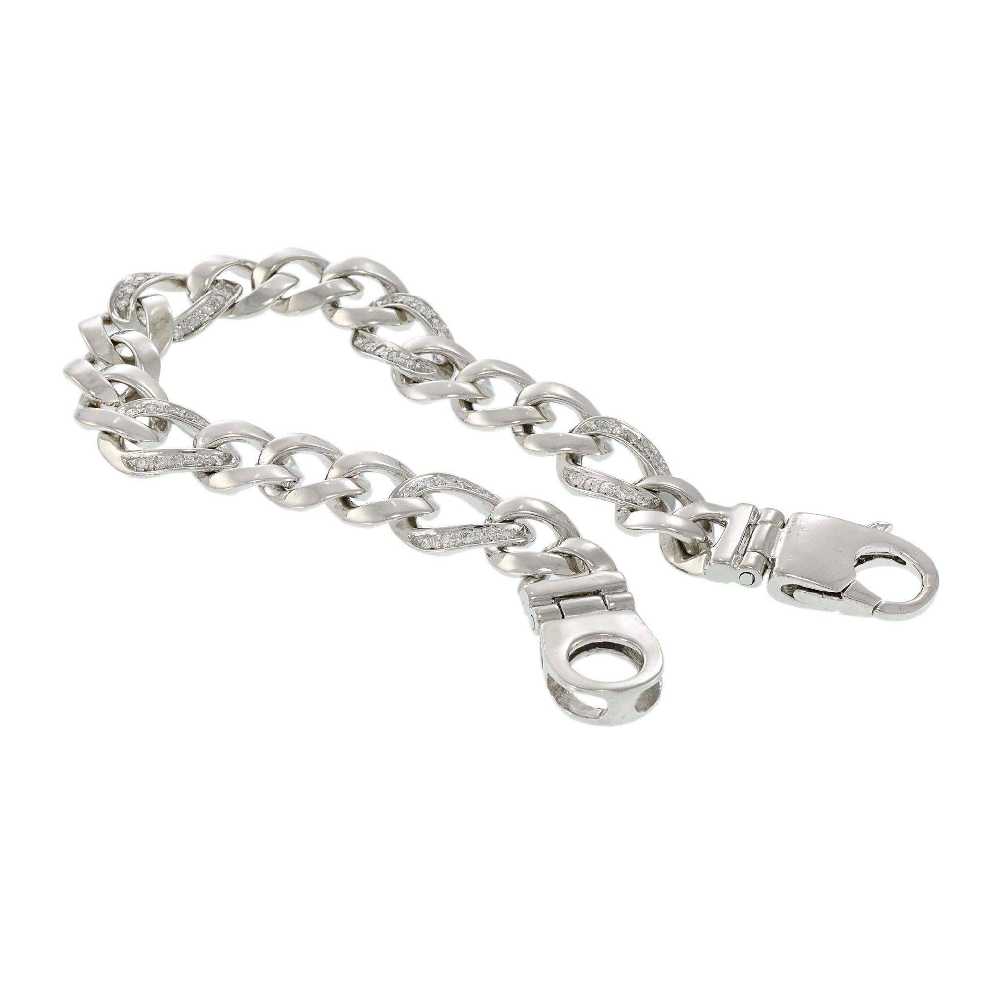 Contemporain Bracelet en or blanc 14KT 8.5