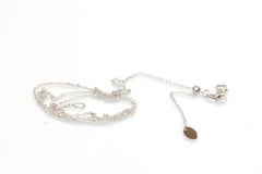 14kt White Gold ADJUSTABLE Chain 16", 18", 20" & 24"  Easy slide & adjust