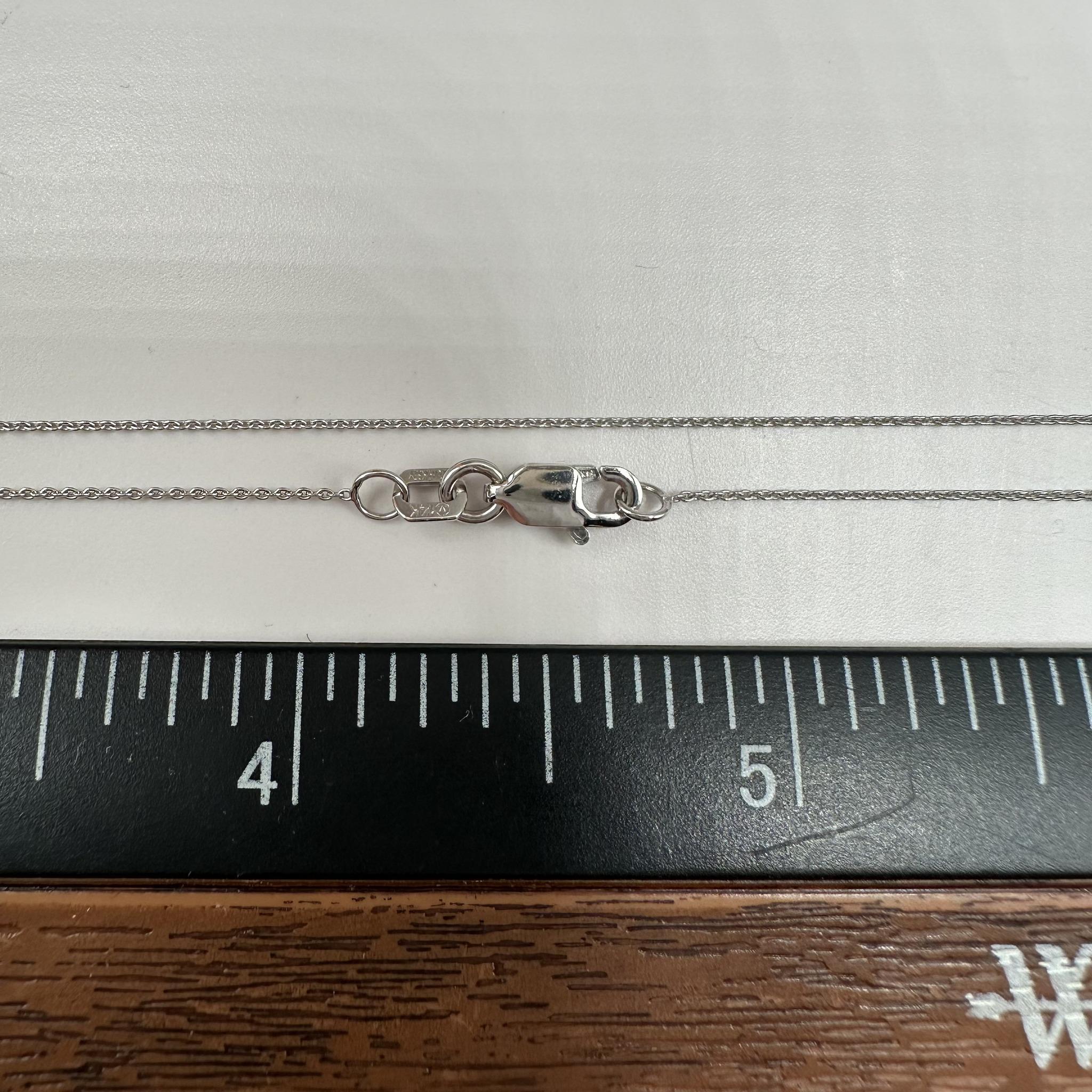 Catena con cavo in oro bianco 14kt - 18