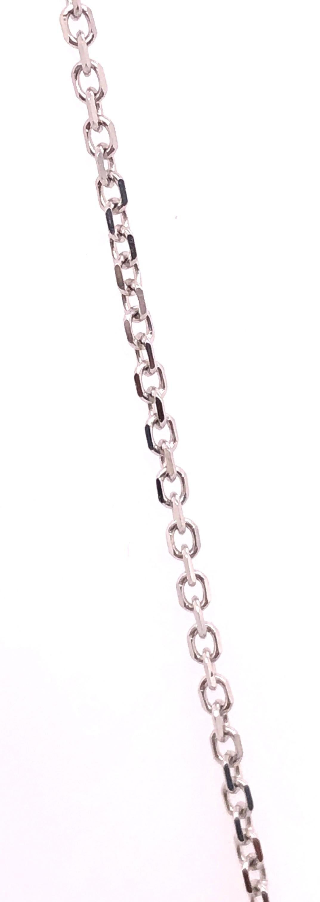 14 Karat Gold Kabel-Halskette mit Diamant und Saphir Soldered Anhänger 0,10 TDW im Angebot 5