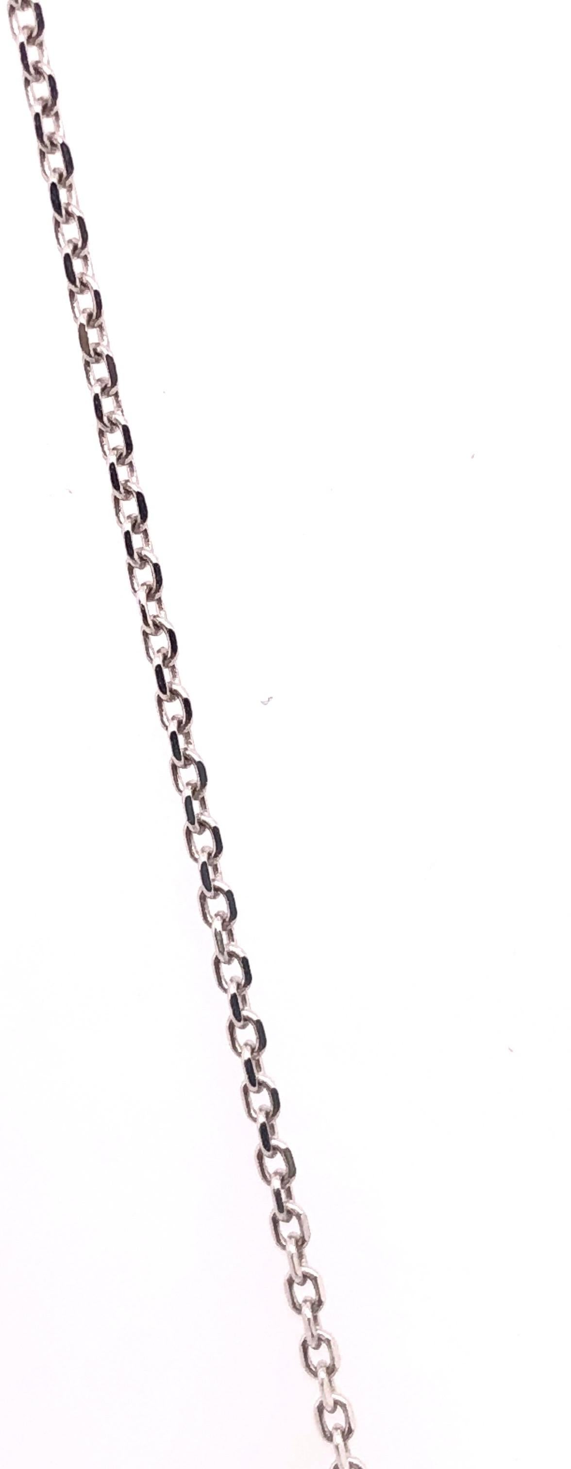 Collier câble en or 14 carats avec pendentif soudé en rubis et diamants 0,10 TDW en vente 4