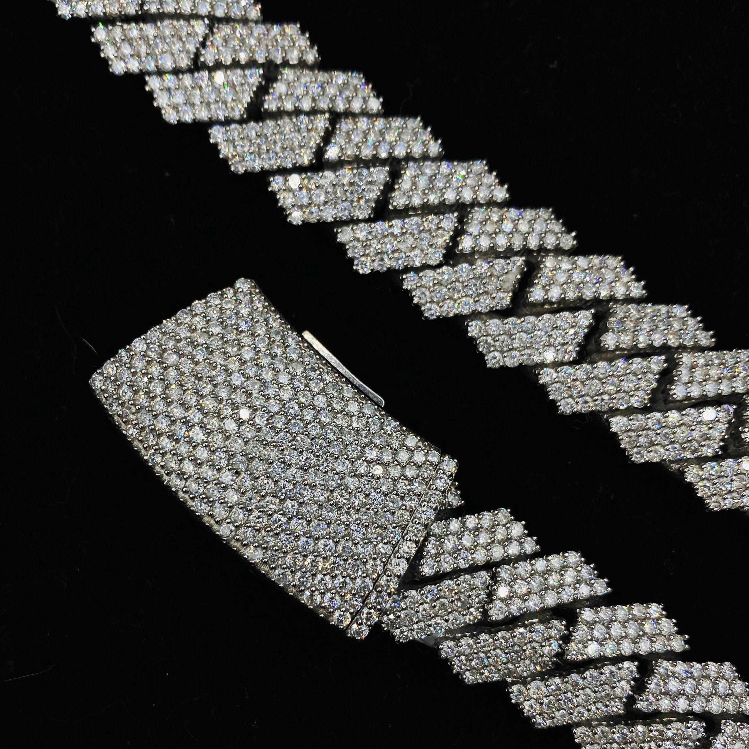 white gold cuban necklace