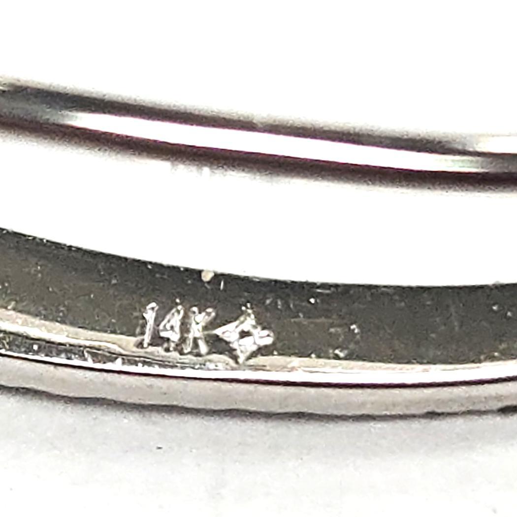 Orecchini con diamanti in oro bianco 14kt - Stuller, USA in vendita 1